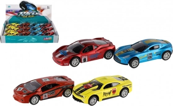 Pull-Back Racing Car 8.5 cm – metal and plastic, assorted colors
