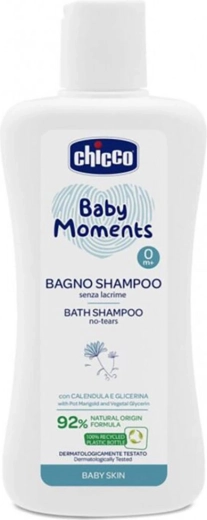 Chicco 2in1 dušigeel juustele ja kehale Baby Moments 200 ml