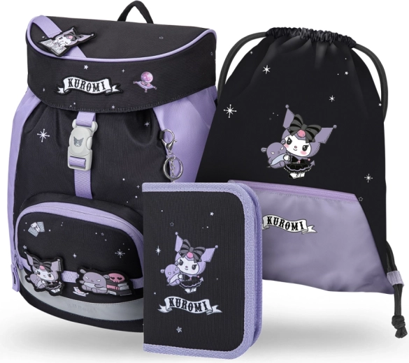 Baagl school set Airy Kuromi fortune dream – backpack, pencil case and drawstring bag