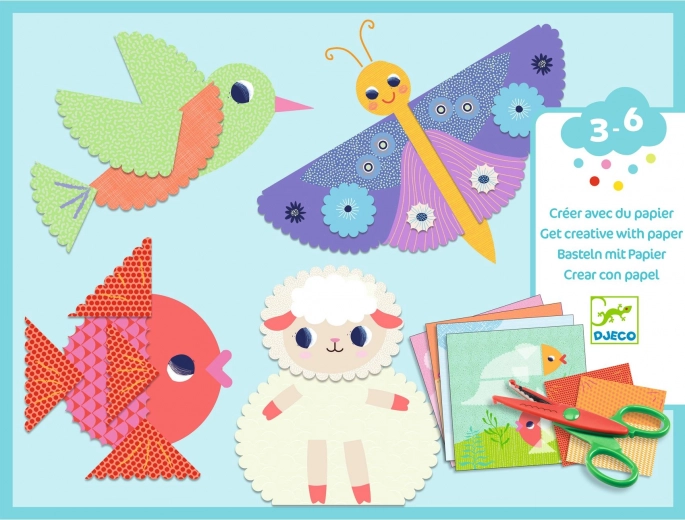 Djeco Creative Set Animal Cutting