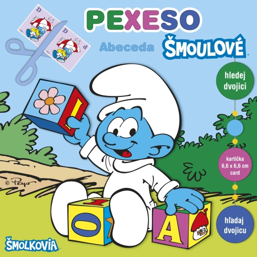 Pexeso vihikus Smurfide tähestik maxi kaartidega