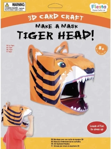 Loovkomplekt 3D mask Tiiger Fiesta Crafts