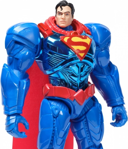 Superman in metallic armor
