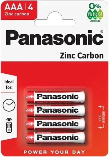 PANASONIC R03 AAA batteries, zinc-carbon