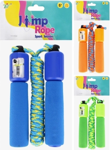 Jump Rope with Counter for Kids, Foam Handles 250 cm