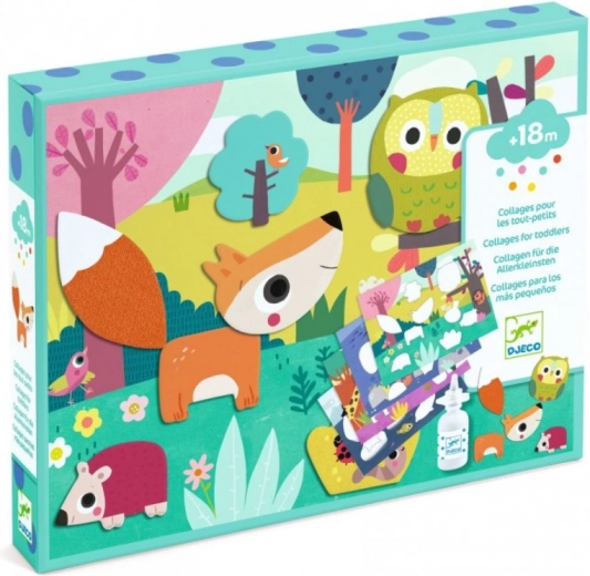 Djeco first collage for little ones – animals