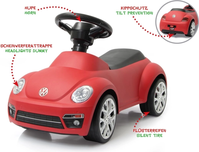 Jamara VW Beetle ride-on, red