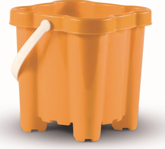 Androni bucket castle with 4 towers, orange 16 cm
