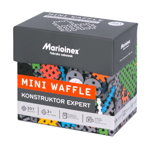 MARIOINEX Mini Waffle Constructor Expert Building Set – 301 Pieces