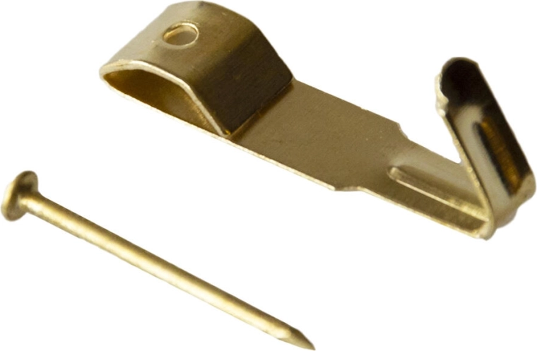 IXA Metal Wall Hook size 1, brass finish, 250 pcs