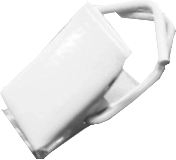 Metallist kardinaklamber, valge (25 tk)
