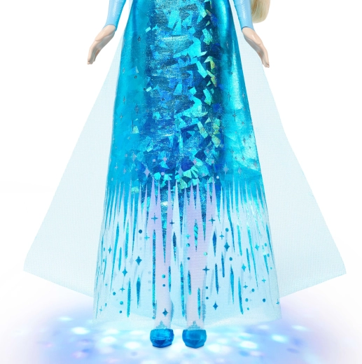 Magical light effects on the dress