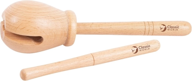 Wooden rhythmic woodblock CLASSIC WORLD EDU