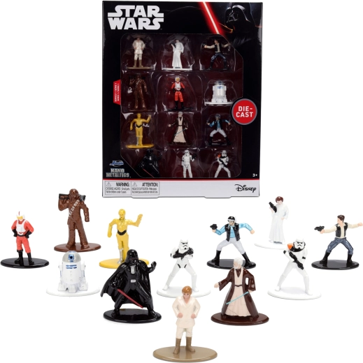 12 metallist STAR WARS Metalfigs – seeria 1 figuuri komplekt