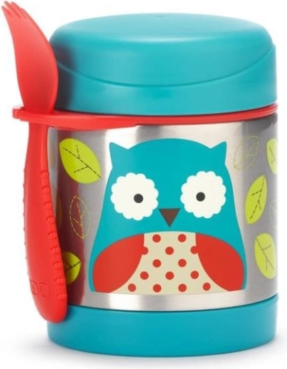 Skip Hop Zoo toidutermos sporgiga, öökull 325 ml