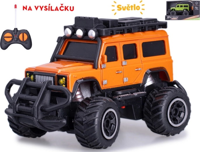 RC maastikuauto 1:43 tuledega, 27 MHz, 14 cm
