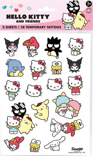 Hello Kitty mahapestavad laste ajutised tätoveeringud (38 tk)