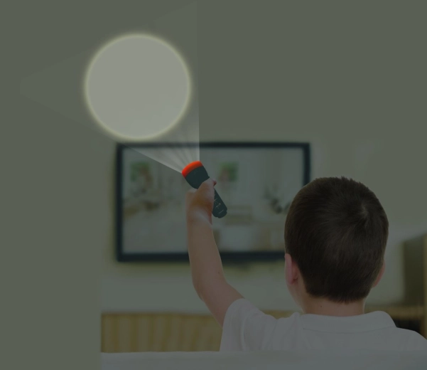 Bright flashlight for exploring even in the dark