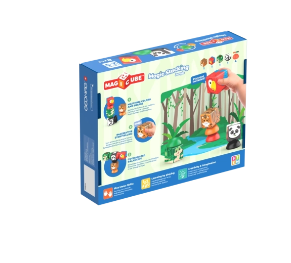 Magnetic building for little hands