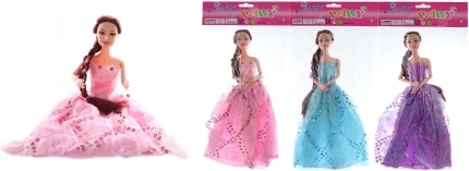 Jointed doll in dress 30 cm