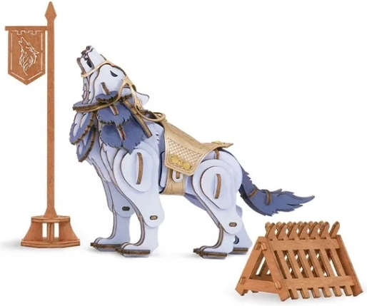 3D Wooden Puzzle Wolf Warrior