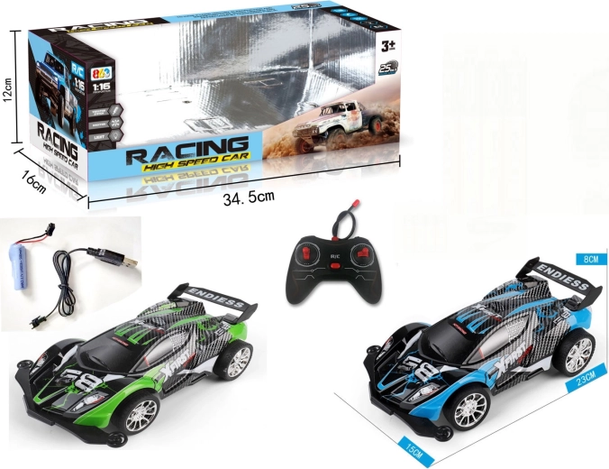 Stunt Car 1:16 with Lights and Remote Control