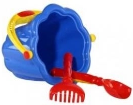 Sand set with bucket, shovel and rake