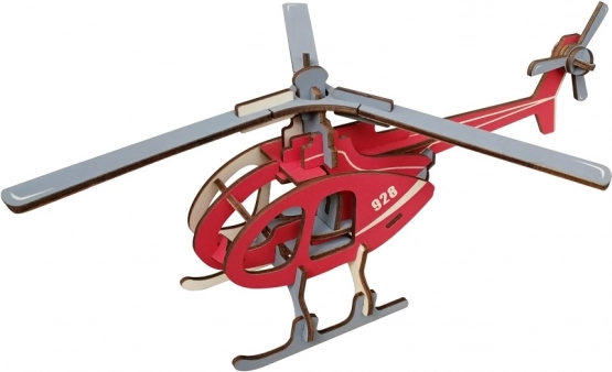 Woodcraft puidust 3D pusle helikopter
