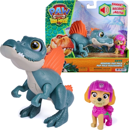Spin Master Käpapatrull dino film: Skye ja interaktiivne spinosauruse Roaring Pup Pals 12,5 cm