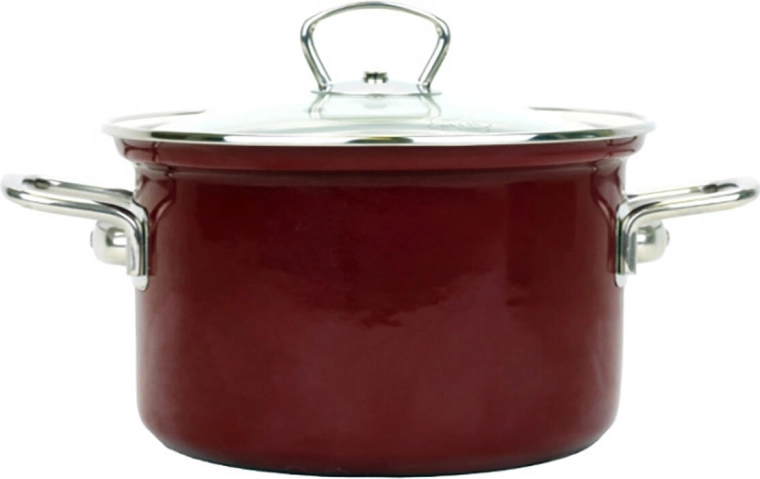 Pott BELIS Eco-Ceramic 16 cm klaaskaane ja kaanega, 2,1 l