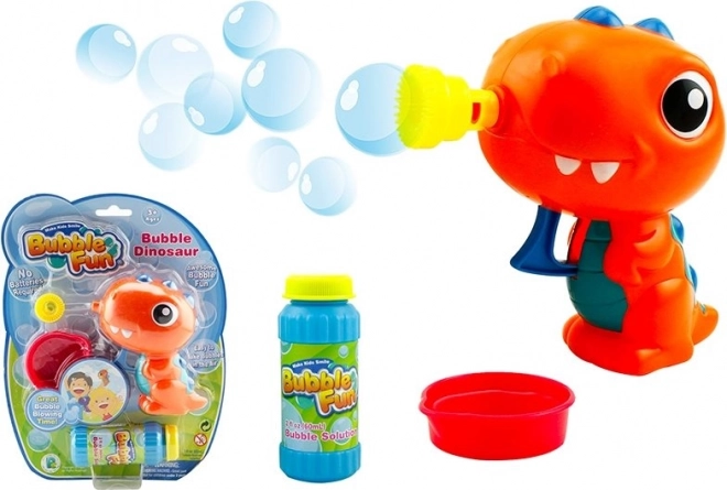 Orange Dinosaur Bubble Gun SPARKYS