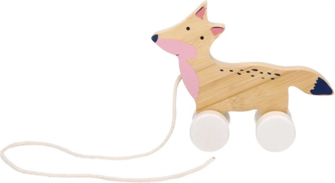 Bamboo fox on a string