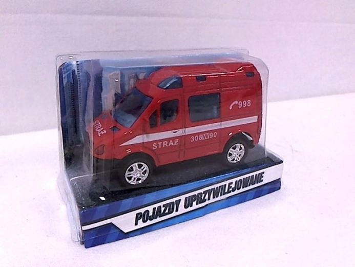 Mini tuletõrje kaubik 8 cm