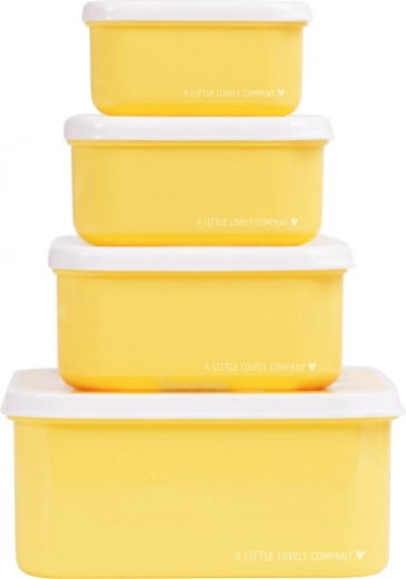 Set of Four Snack Boxes with Animal Friends Motif