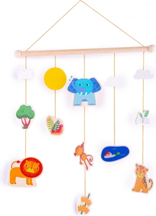 Tidlo decorative wall hanging with jungle motif