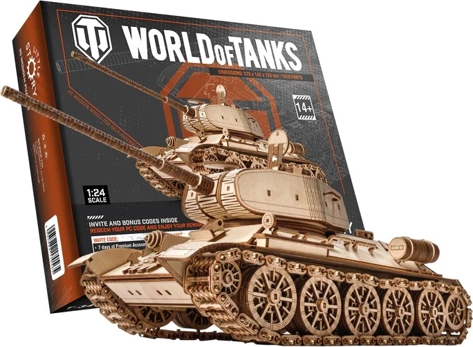 Little Story puidust 3D mudelikomplekt World of Tanks T-34-85