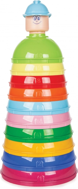 Construction Pyramid Colorful Cups