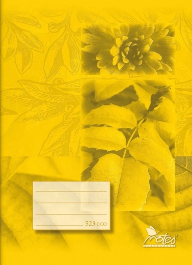 A5 School Notebook, Ruled 12 mm, 20 sheets – Yellow