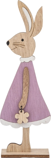 Emaküüliku kuju sametistes kleitides, lilla, 22,5 cm