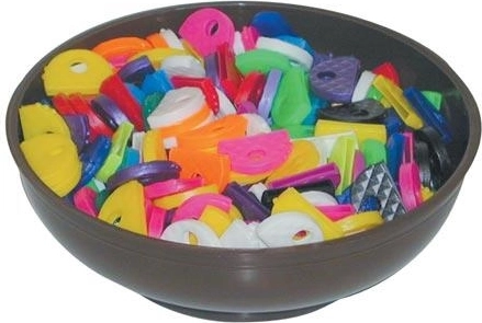 Plastic key identifiers – color mix (300 pcs)