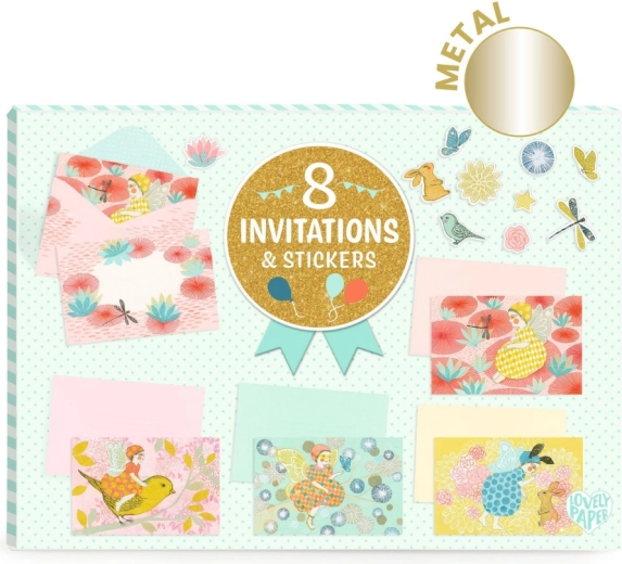 Fairy Invitations Gift Set DJECO