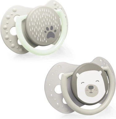Silikoonist dünaamiline lutt LOVI Buddy Bear 6–18 kuud, 2 tk