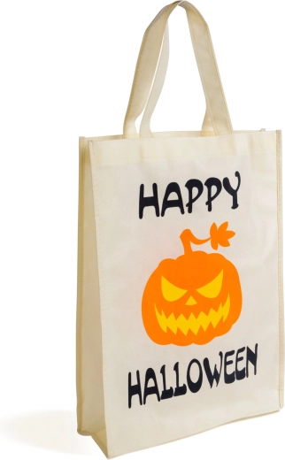 Halloweeni kinkekott kõrvitsaga Happy Halloween 30 × 40 cm