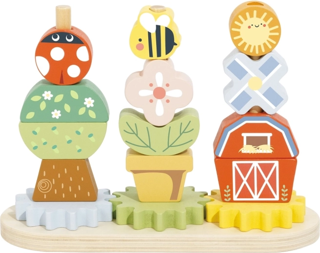 2Kids Toys wooden stacking toy with gears – countryside