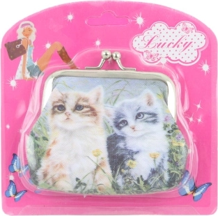 Children's wallet with cats
