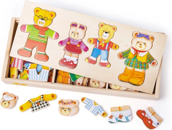 Bigjigs Toys riietamispusle Karupere