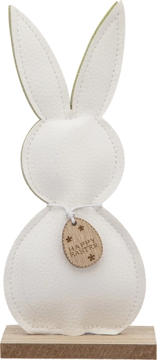 Decorative rabbit figurine with hanging loop, 23 cm