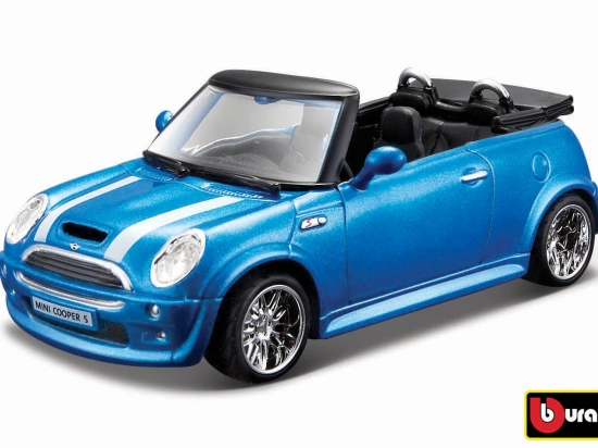 Bburago Mini Cooper S Cabriolet 1:32 sinine metallik