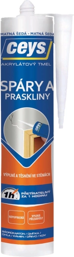 Acrylic sealant for joints and cracks 280 ml grey matte CEYS