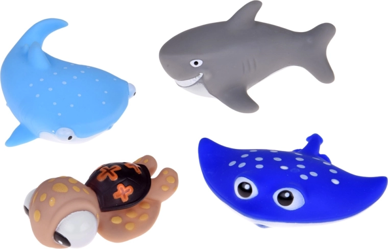 Four sea friends in one set